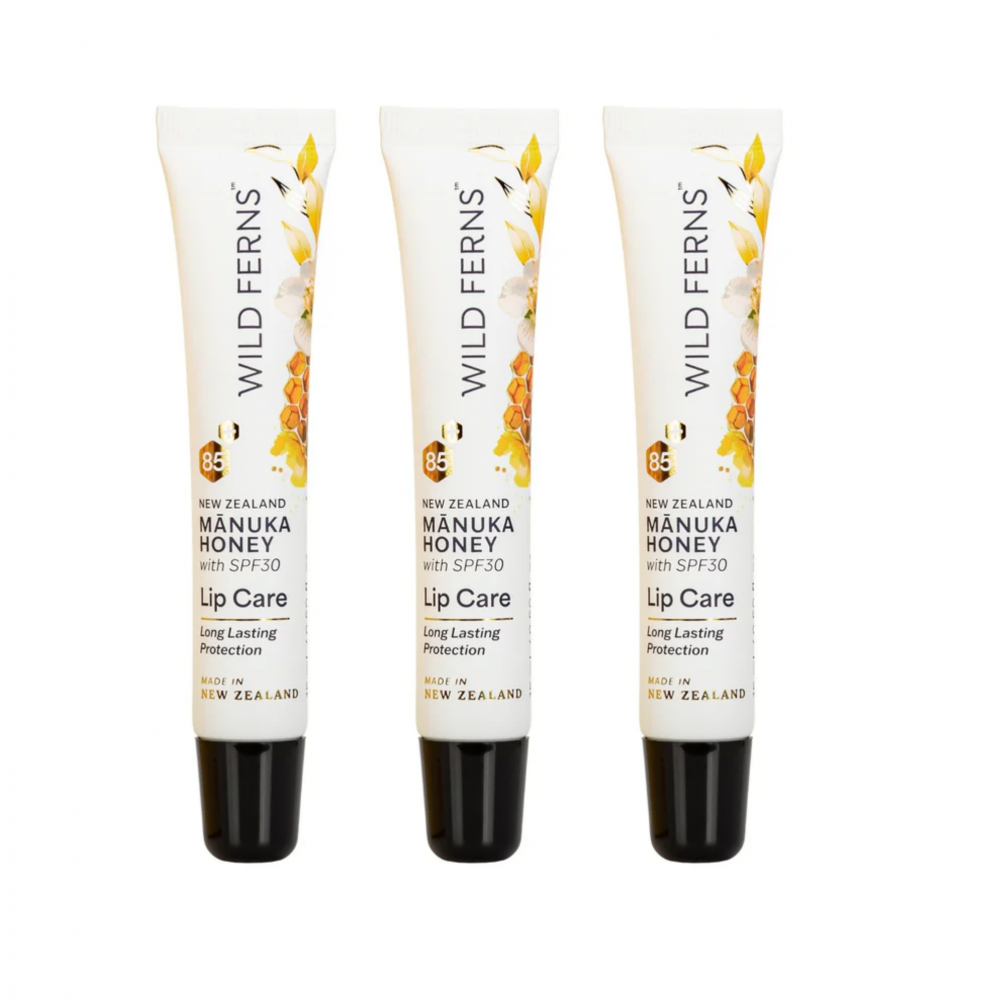 【Parrs满$80赠礼盒+买三赠一可混搭】 Parrs帕氏 麦卢卡蜂蜜防护唇膏SPF15（15ml/支）（3支装）