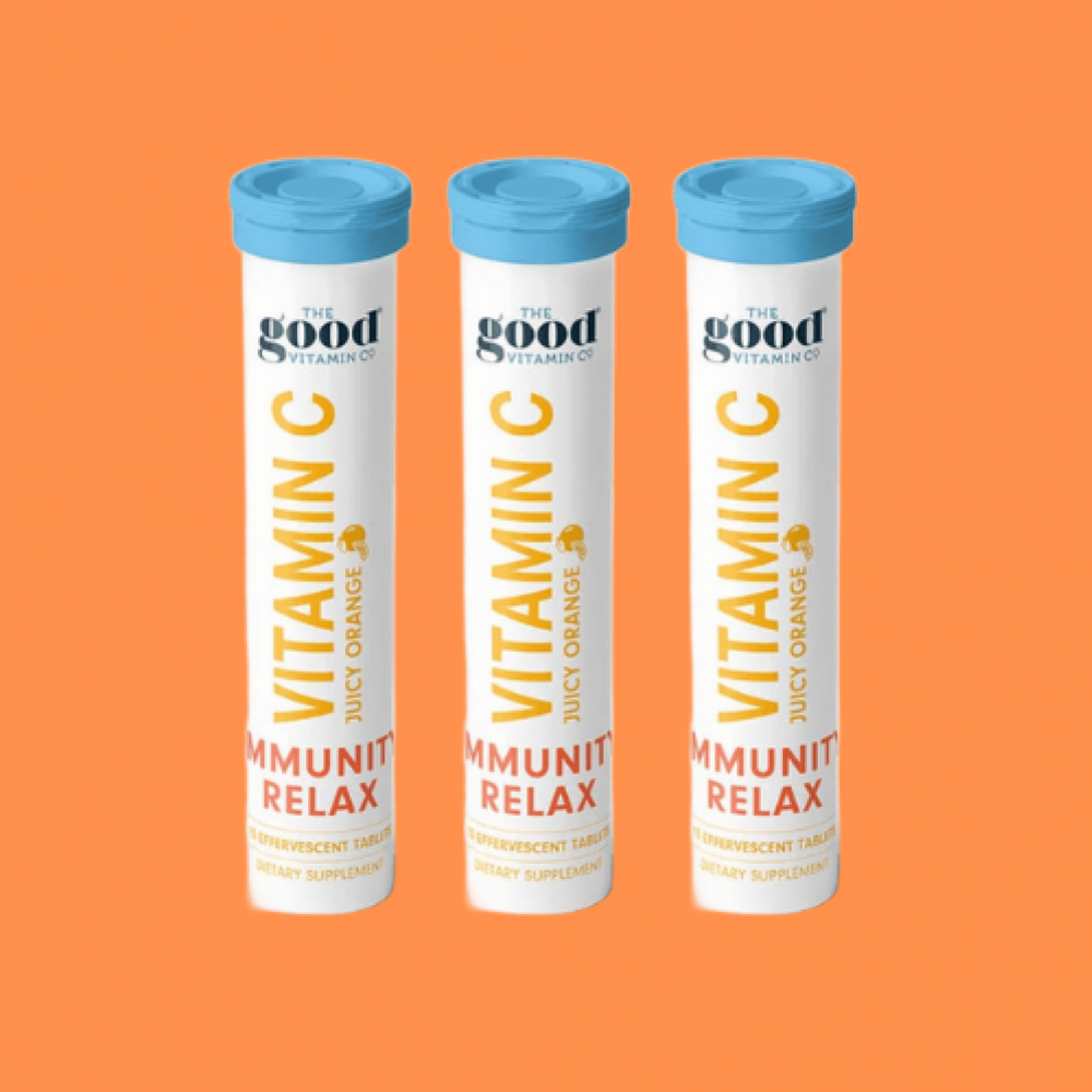 Good 维生素C免疫舒缓泡腾片（橙味 15 片装）（3管装）