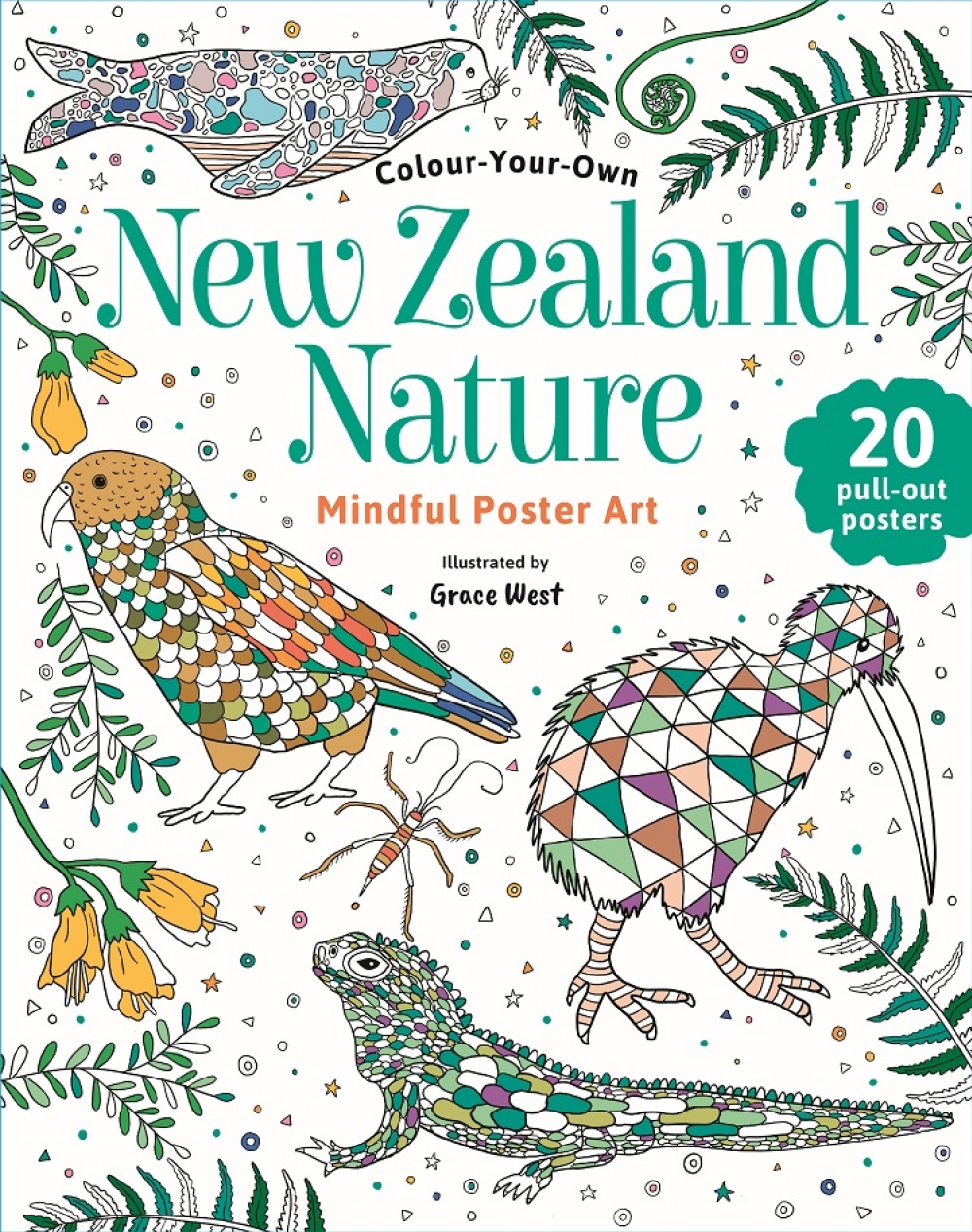 【绘本】 新西兰自然风光艺术可拆卸海报（New Zealand Nature Art Poster）