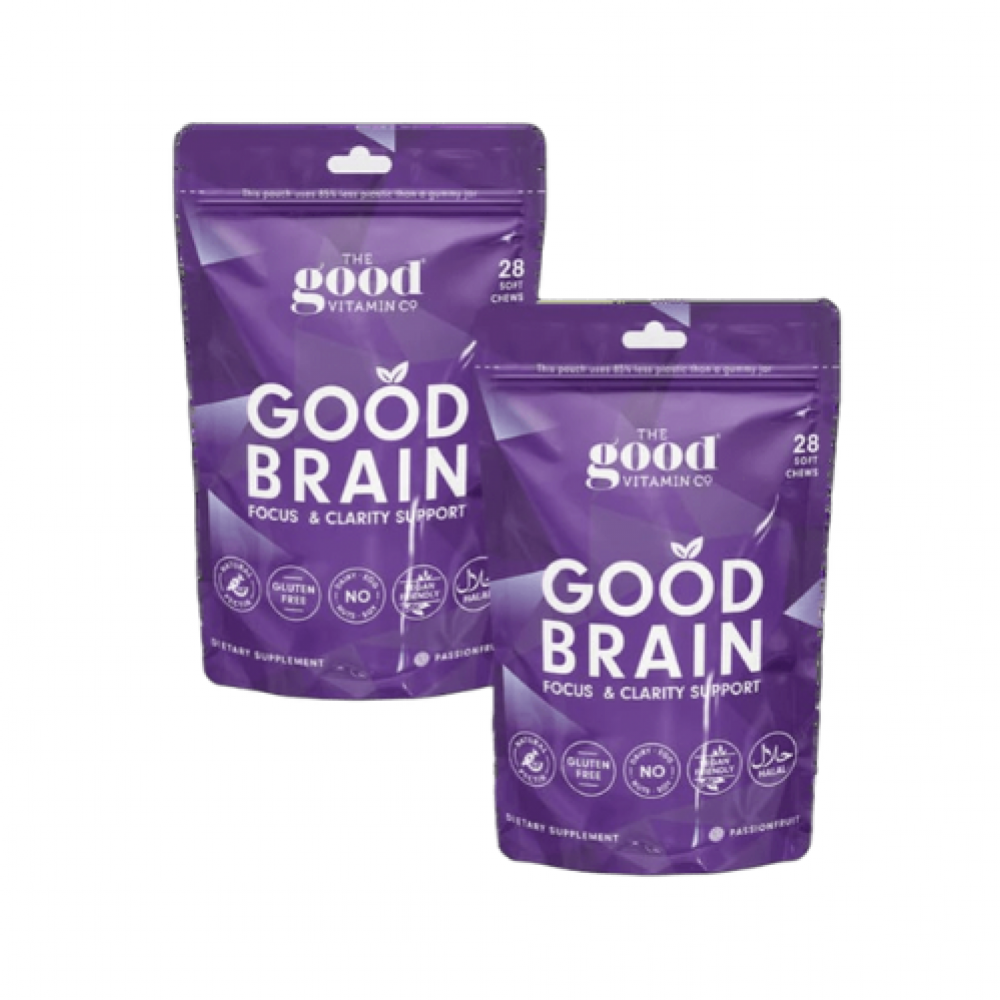 Good Vitamin 成人植物Omega脑部专注＆清晰软糖 28粒/包（2包装）