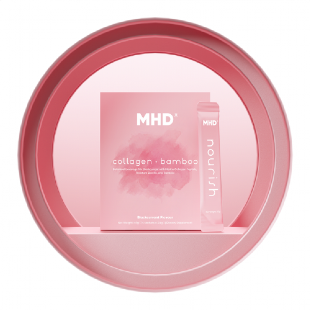 【买3赠1胶原蛋白奶系列】 MHD 滋养双肽防脱发冲剂 - 弹性蛋白·胶原蛋白·竹叶 （3.5克/条*30条）