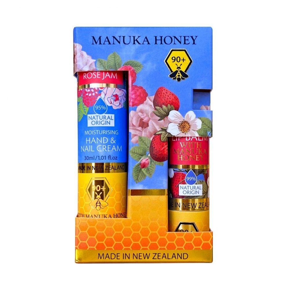 【同品牌买三赠一可混搭】 The Natural Land 草莓覆盆子润唇膏 & 护手霜套装