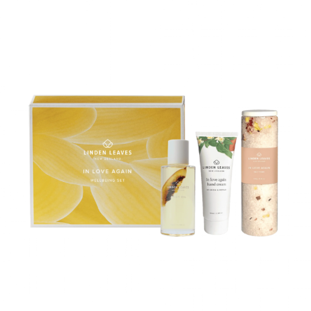Linden Leaves 琳登丽诗 芳疗舒缓礼盒套装（身体精油/护手霜/泡浴盐）（檀香、橙花、香草香氛）