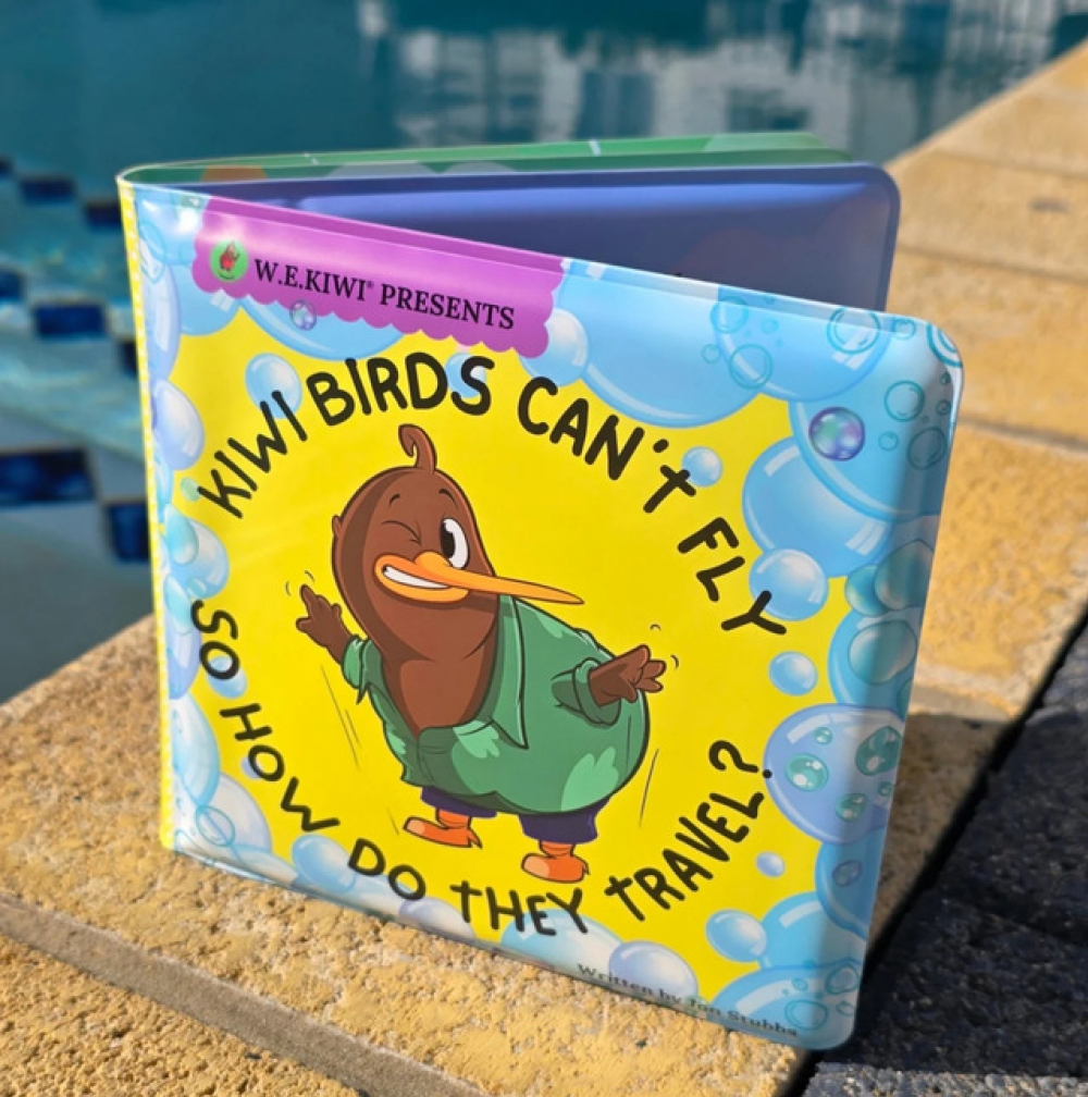 新西兰《不会飞的 Kiwi 鸟，它们如何旅行？》儿童趣味浴室绘本