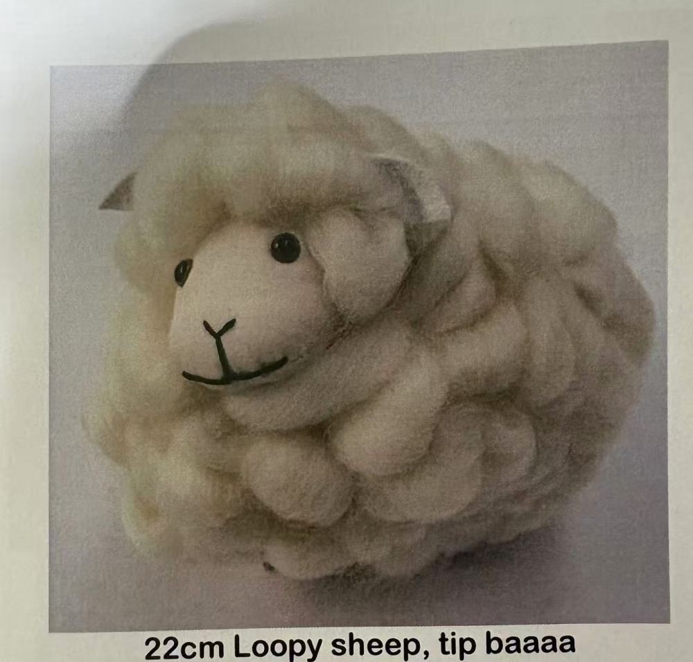 小羊玩偶-羊毛手工制作--会叫