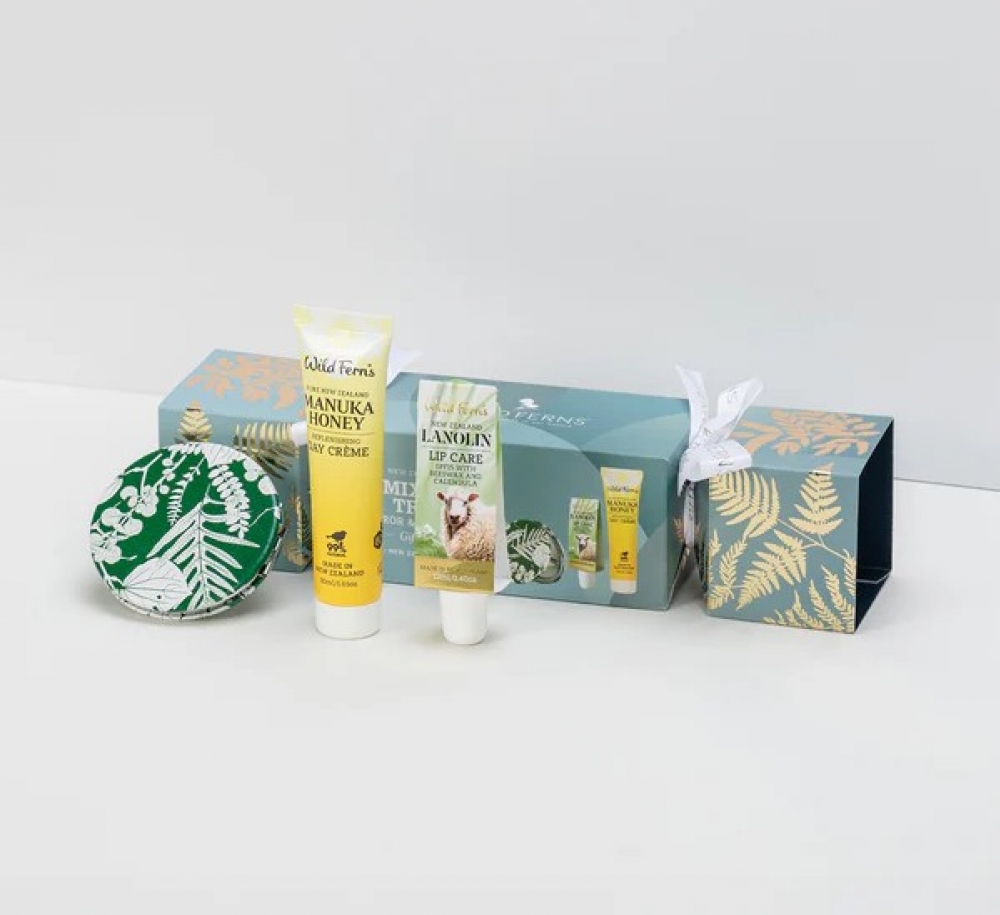 【同品牌满$70赠1护手霜】 帕氏Wildferns 旅行便携3件套（麦卢卡蜂蜜日霜/绵羊油护唇膏/随身小镜子）