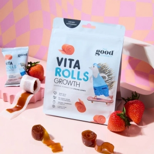 Good Vitamin 儿童成长助力软糖卷（草莓香草味） 8粒装