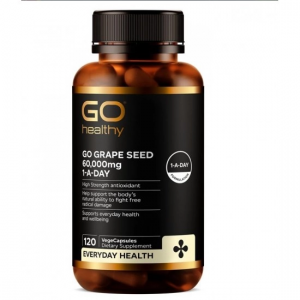 【同品牌买4赠1】 Go Healthy 高之源 60000mg高浓度葡萄籽 120粒