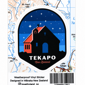 新西兰Lake Tekapo 特卡波湖贴纸 70 x 55mm